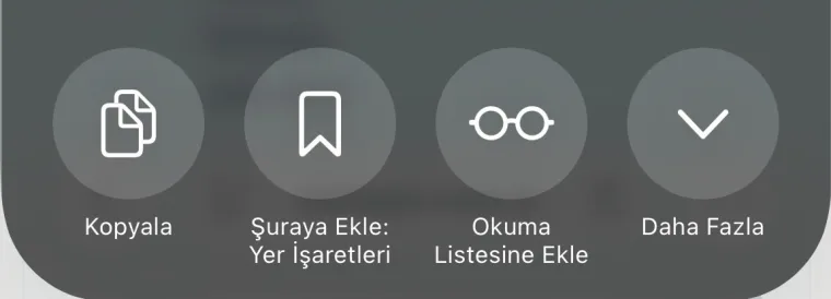 Sağdaki Daha Fazlaya dokunun