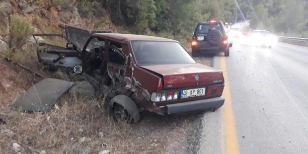 336 promille önce otomobile çarptı, sonra ormana daldı!