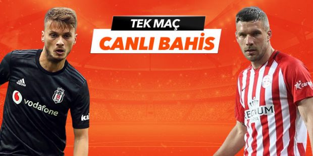 Beşiktaş - Antalyaspor maçının heyecanı Tek Maç ve Canlı Bahis seçenekleriyle Misli.com’da
