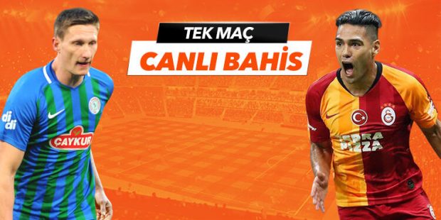 Çaykur Rizespor - Galatasaray maçı Tek Maç ve Canlı Bahis seçenekleriyle Misli.com’da