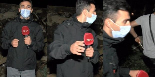 DHA ekibi depreme yakalandı