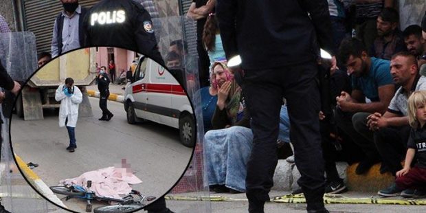 Erzurum’da 10 yaşındaki çocuk bisikletiyle kamyonun altında kaldı!