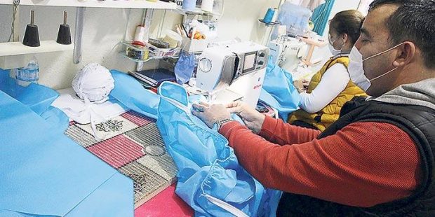 Girişimci maskeye koştu!