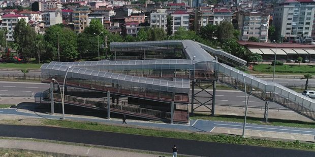 Karadeniz'de 'labirent' üst geçitler şaşırtıyor