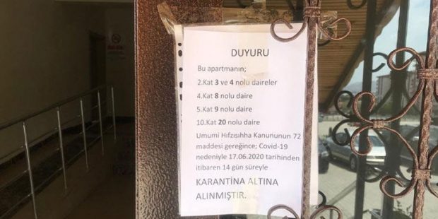 Kayseri’de iki apartman daha karantinaya alındı