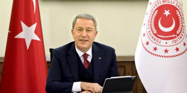 Son dakika... Bakan Akar, Estonyalı mevkidaşıyla görüştü