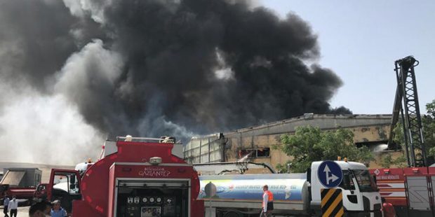 Son dakika: Gaziantep'te fabrikada yangın çıktı