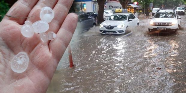 Son dakika... İstanbul'da yollar göle döndü! Şiddetli yağmur ve dolu