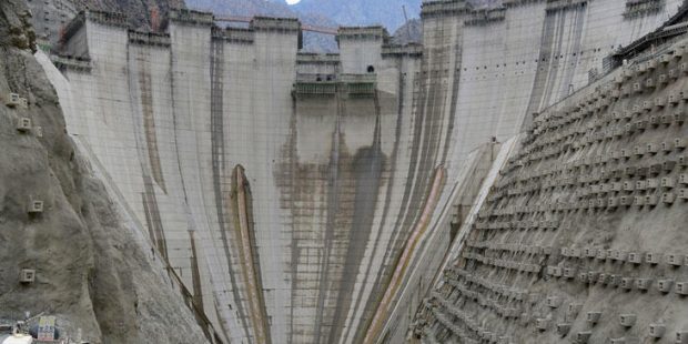 Yusufeli Barajı gövde yüksekliğinde 211 metreye ulaşıldı