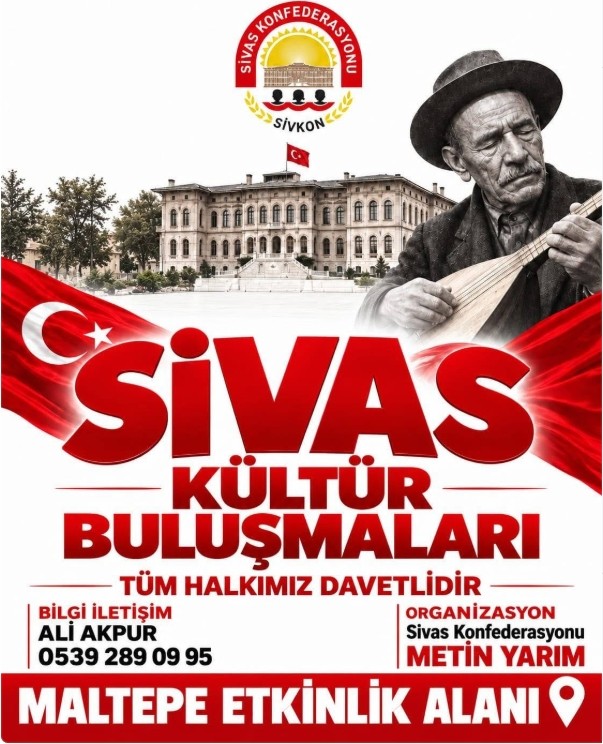 6. Sivas Kültür Günleri 29 Ekim - 1 Kasım Maltepe'de